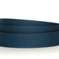 Men's canvas belt strap in marine blue with a 1.25-inch width, casual look
