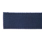 Men's canvas belt strap in navy with a 1.25-inch width, casual look, tip of the strap