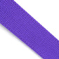 Men's canvas belt strap in purple, 1.5 inches wide, casual look, slanted view