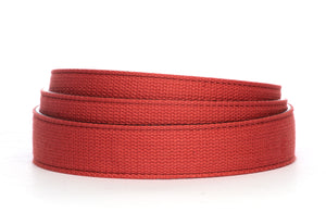 Men's canvas belt strap in salmon with a 1.25-inch width, casual look