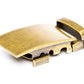 Men's classic ratchet belt buckle in antiqued gold with a width of 1.5 inches.