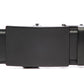 Men's classic ratchet belt buckle in black with a width of 1.5 inches, front view.