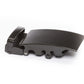 Men's classic ratchet belt buckle in black with a width of 1.5 inches, right side view.