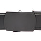 Men's classic with a curve ratchet belt buckle in black with a width of 1.5 inches, front view.