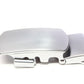 Men's classic with a curve ratchet belt buckle in silver with a width of 1.5 inches, left side view.