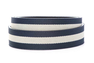Navy w/White Stripe Cloth Strap