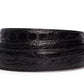Men's crocodile belt strap in black with a 1.25-inch width, formal look