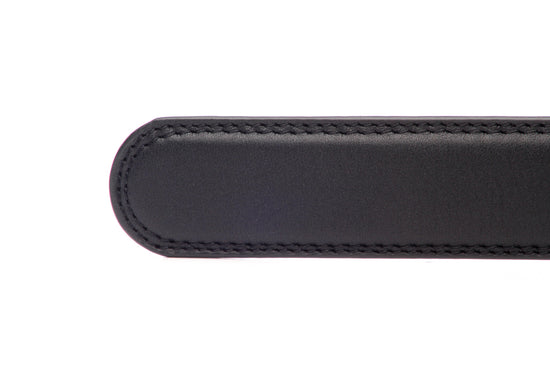 Leather Belt Strap - Men's Ratchet Belt - Black, 1.25