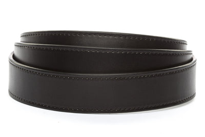 Black Vegetable Tanned Leather Strap