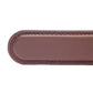 Men's leather belt strap in chocolate with a 1.25-inch width, formal look, tip of the strap