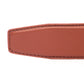 Men's leather belt strap in cognac, 1.5 inches wide, formal look, tip of the strap