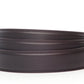 Men's leather belt strap in dark brown with a 1.25-inch width, formal look