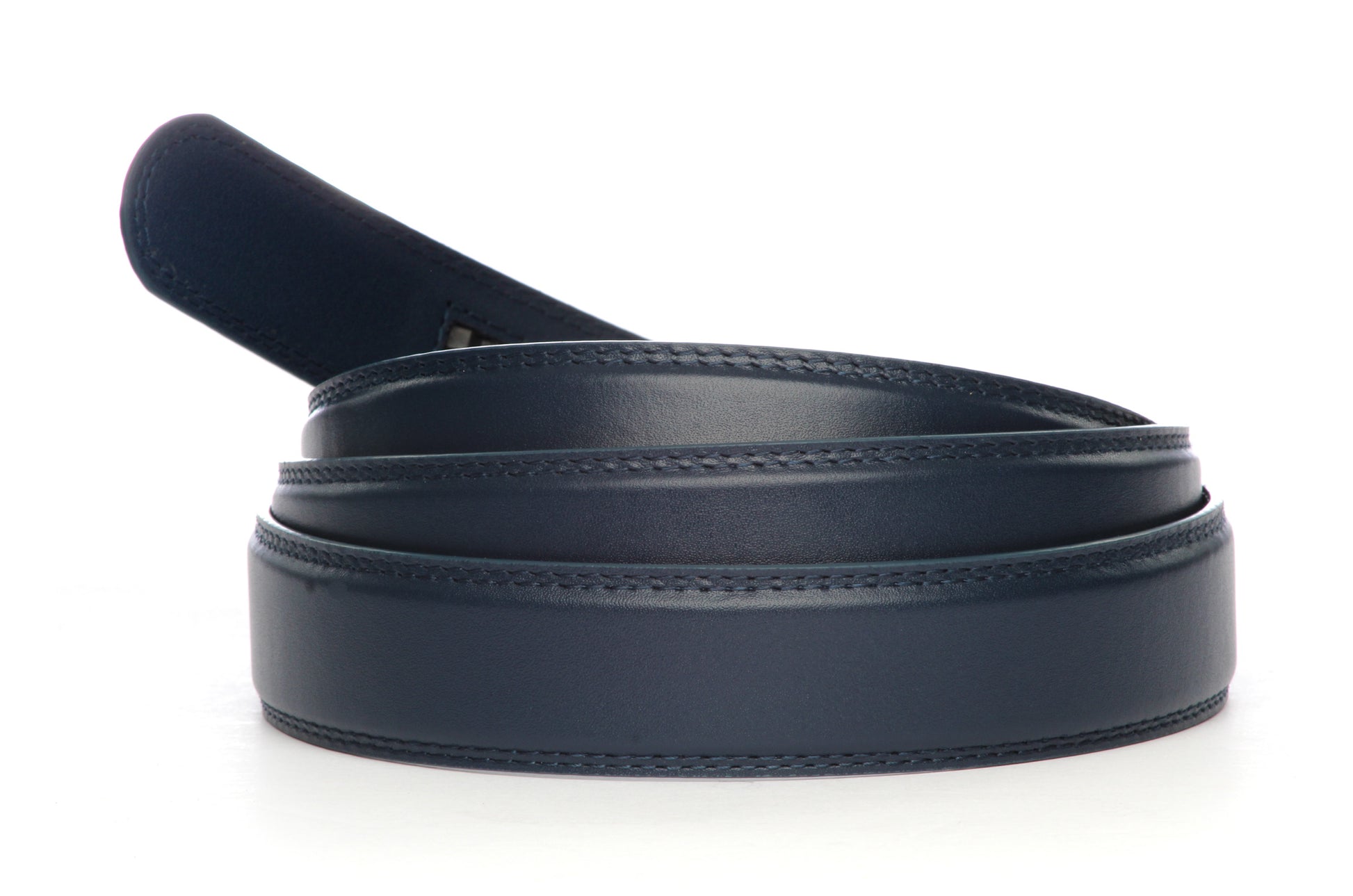 Leather Belt Strap Men's Ratchet Belt Navy, Buy Anson