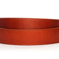 Men's leather belt strap in saddle tan vegetable tanned, 1.5 inches wide, formal look