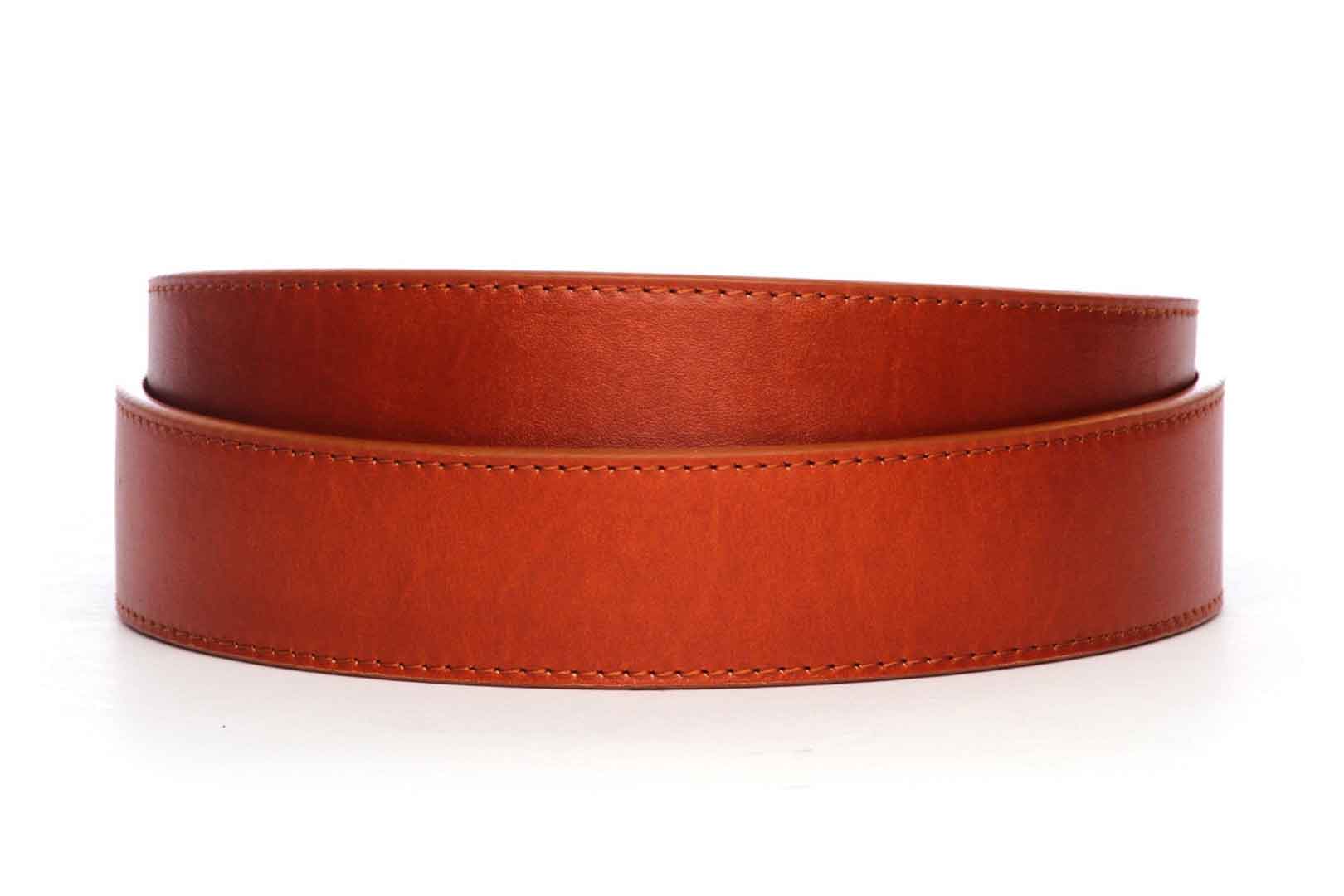 Leather Belt Strap - Men's Ratchet Belt - Saddle Tan Vegetable Tanned ...