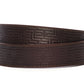 Men's leather belt strap in signature chocolate vegetable tanned, 1.5 inches wide, casual look