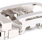 Men's traditional nickel free ratchet belt buckle with a 1.25-inch width, right side view.