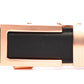 Men's traditional ratchet belt buckle in rose gold with a 1.25-inch width, front view.