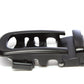 Men's traditional with a curve ratchet belt buckle in black with a width of 1.5 inches, left side view.