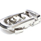 Men's traditional with a curve nickel free ratchet belt buckle with a width of 1.5 inches.