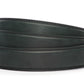 Men's vegan microfiber belt strap in forest green with a 1.25-inch width, formal look
