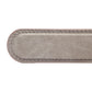Men's vegan microfiber belt strap in shark grey with a 1.25-inch width, formal look, tip of the strap