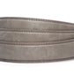 Men's vegan microfiber belt strap in shark grey with a 1.25-inch width, formal look