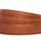 Men's vegan microfiber belt strap in whiskey with a 1.25-inch width, formal look