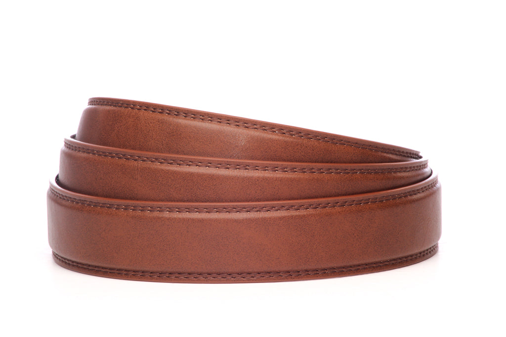 “The Starter Pack” Anson Belt set, formal look, 1.25 inches wide, acorn vegan microfiber strap