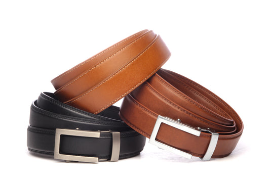 6pcs Men's Gift Set with Box Brown Leather Belt Ghana
