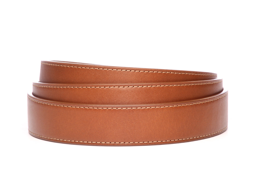 “The Starter Pack” Anson Belt set, formal look, 1.25 inches wide, tan buffalo full grain leather strap