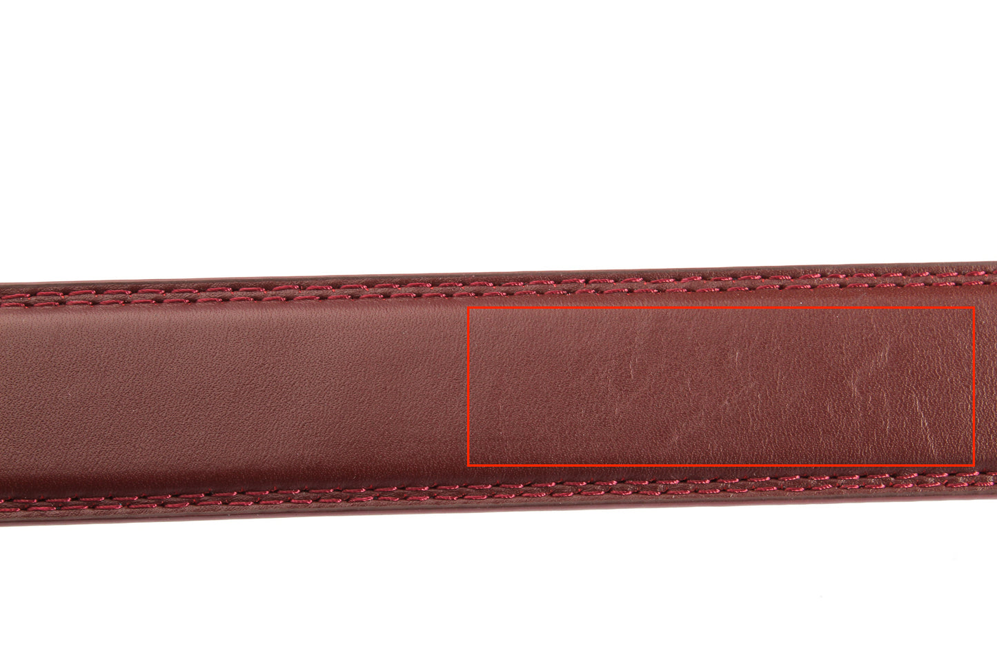 **FACTORY SECOND** 1.25" Cordovan Leather Strap - Anson Belt & Buckle