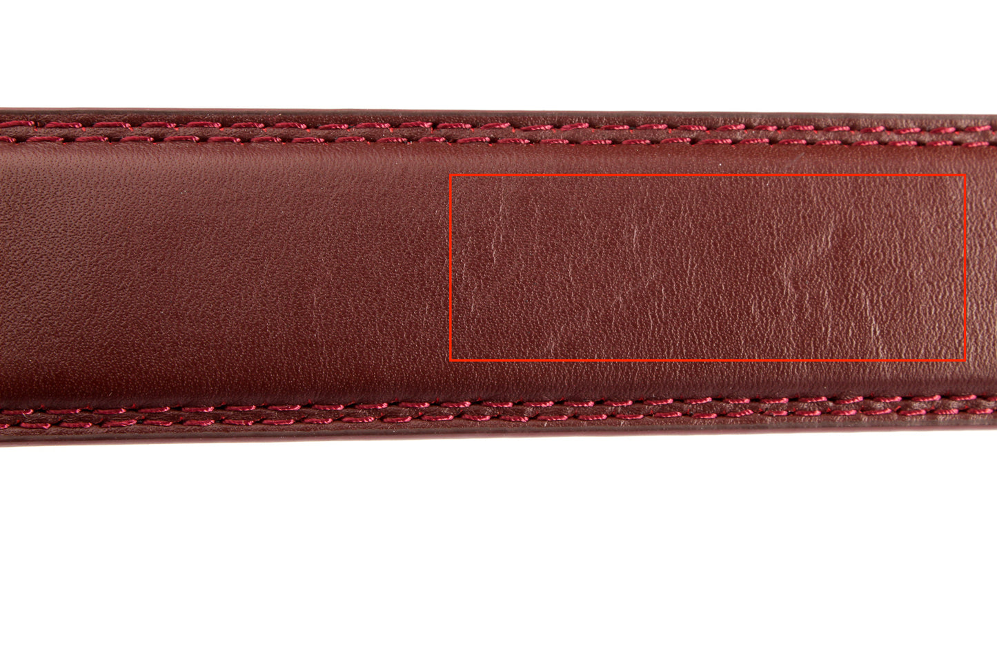 **FACTORY SECOND** 1.25" Cordovan Leather Strap - Anson Belt & Buckle