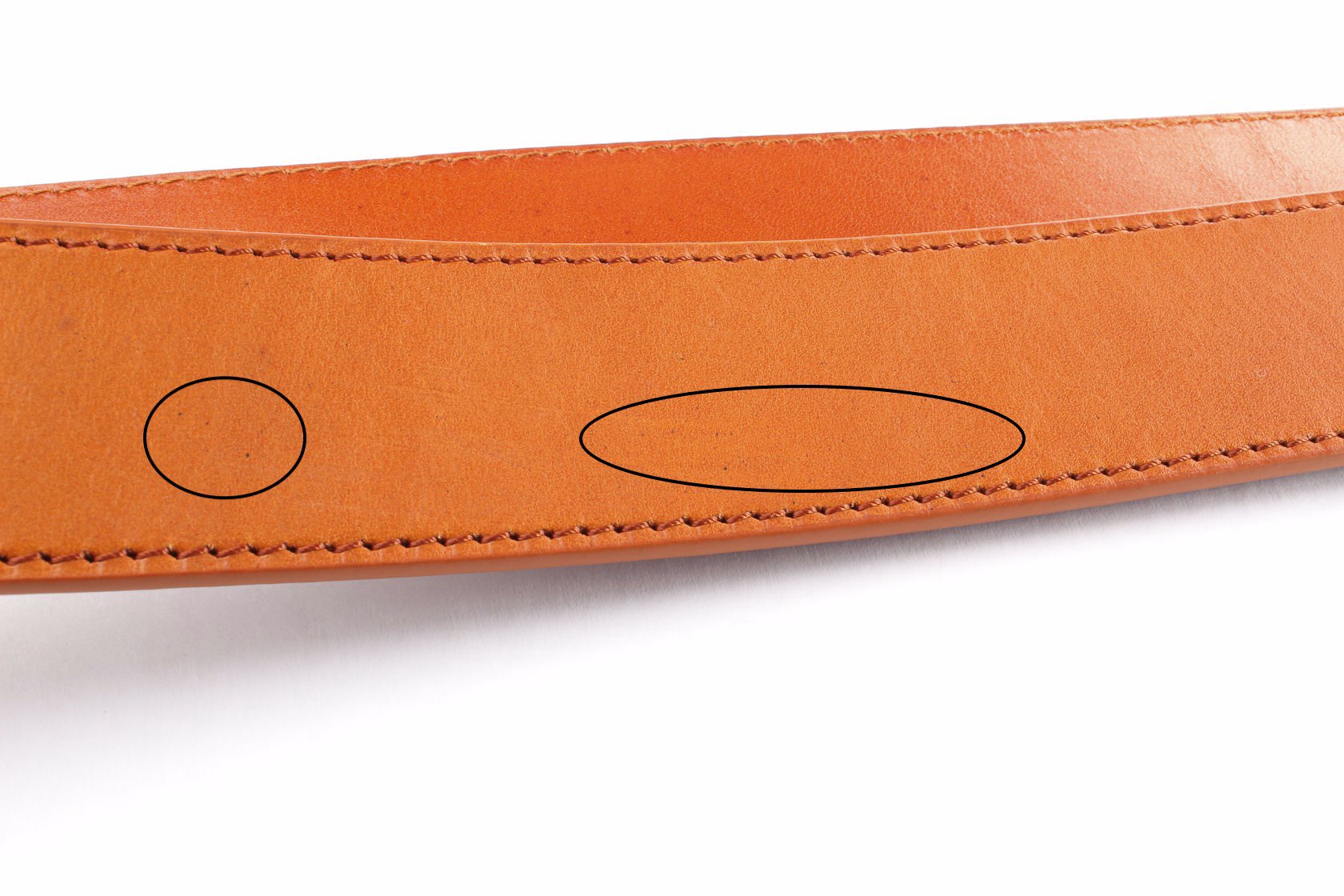 **FACTORY SECOND** 1.25" Saddle Tan Vegetable Tanned Leather Strap - Anson Belt & Buckle