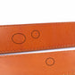 **FACTORY SECOND** 1.25" Saddle Tan Vegetable Tanned Leather Strap - Anson Belt & Buckle