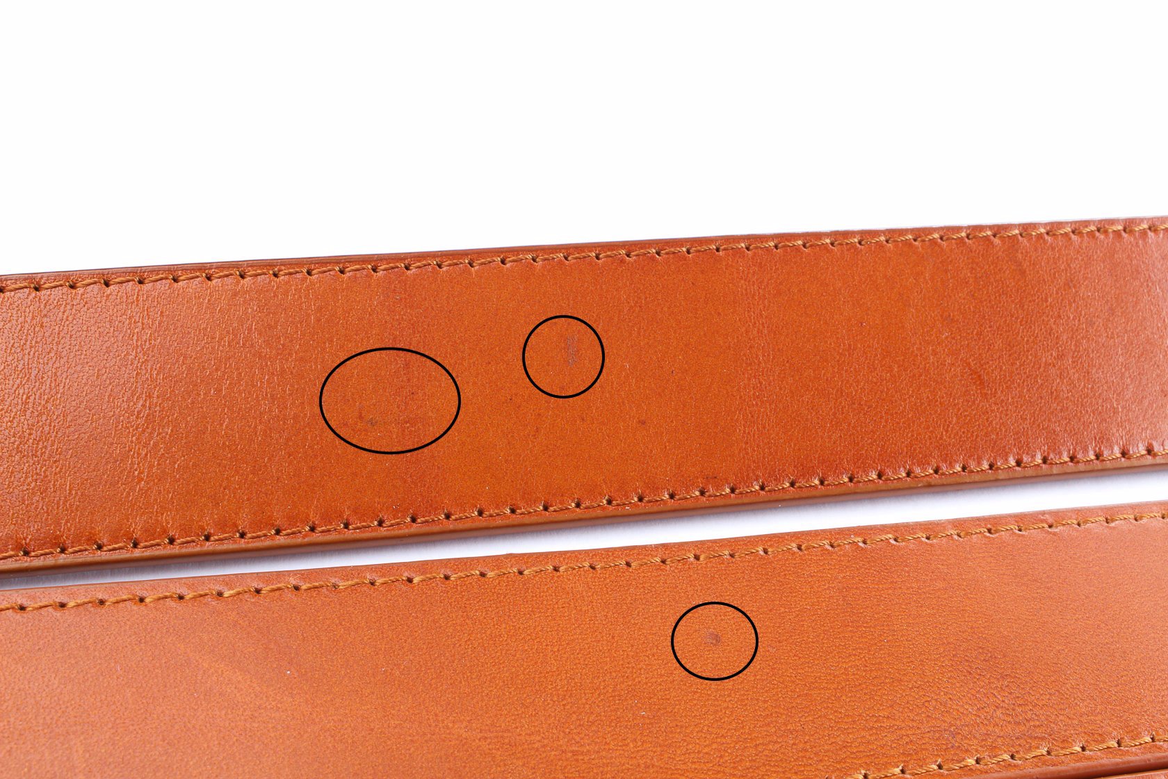 **FACTORY SECOND** 1.25" Saddle Tan Vegetable Tanned Leather Strap - Anson Belt & Buckle