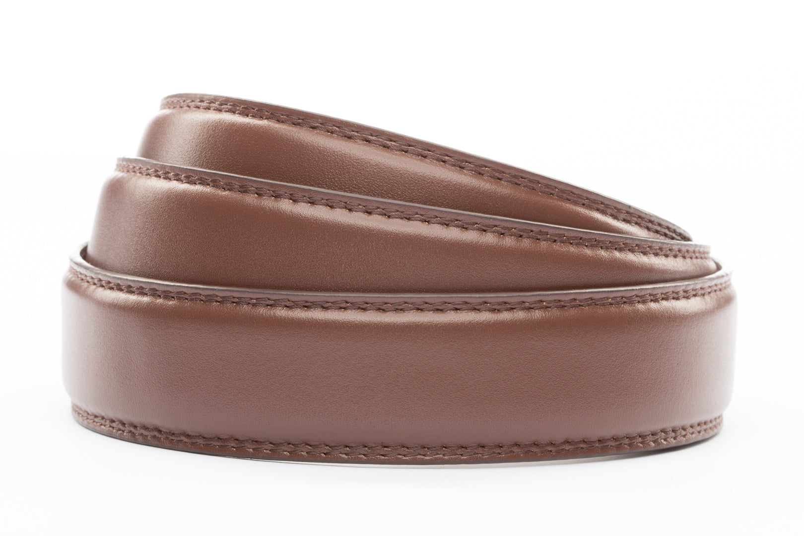 **FACTORY SECOND** 1.25" Chocolate Leather Strap - Anson Belt & Buckle