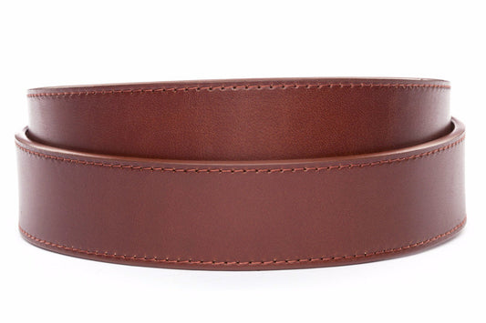 1.5 Wide Chestnut Leather Belt Strap Replacement with Snaps – Buckle My  Belt