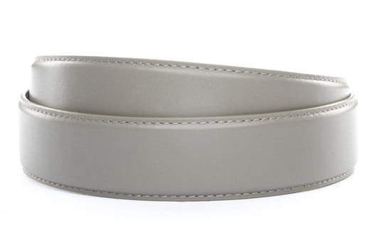1.5" Grey Leather Strap - Anson Belt & Buckle