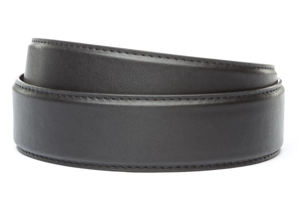XL 1.5" Black Microfiber Strap - Anson Belt & Buckle
