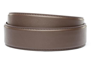 XL 1.5" Chocolate Microfiber Strap - Anson Belt & Buckle