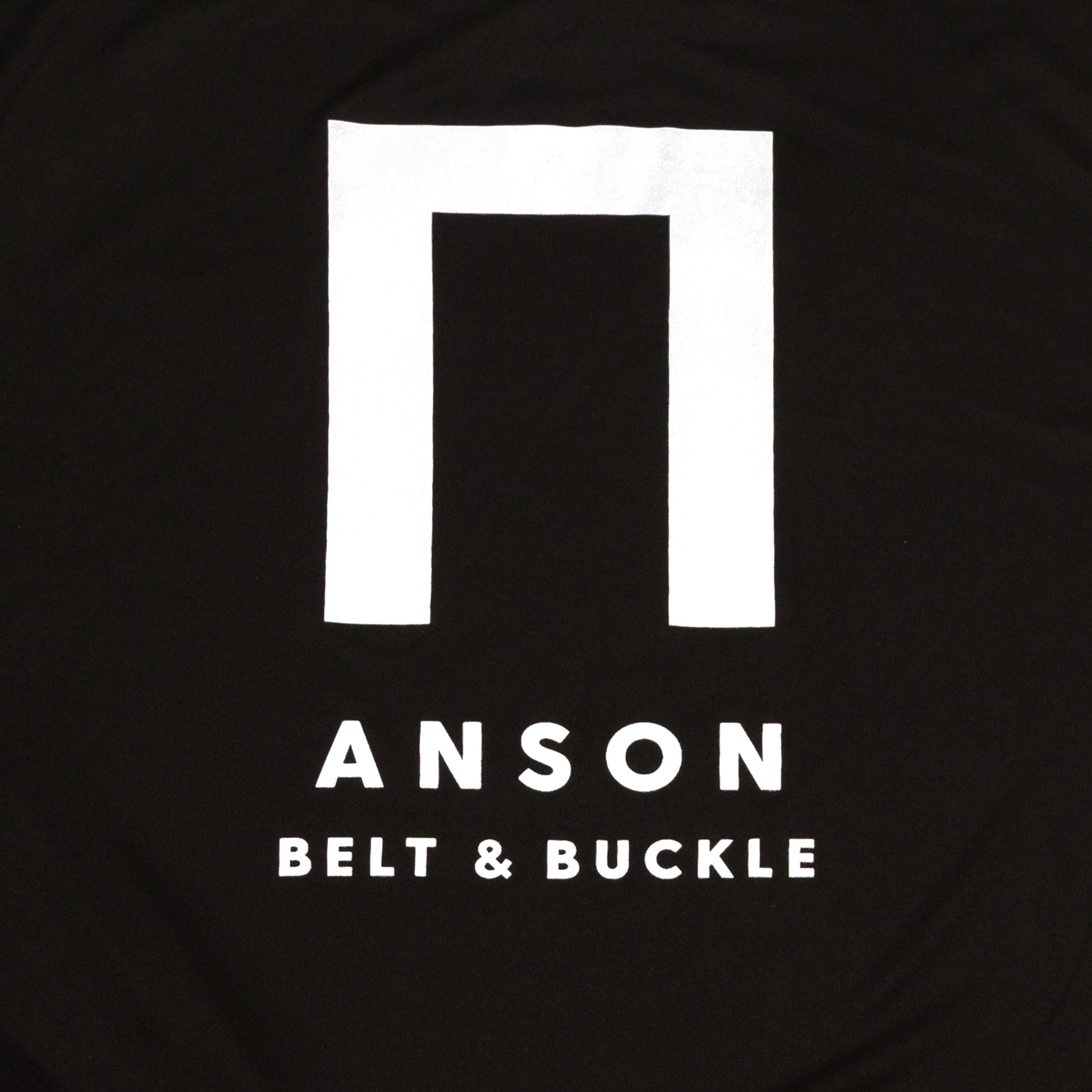 Black Anson Belt Performance Long Sleeve Tee w/ Hanes Sport™ Men's FreshIQ™ Cool DRI® technology - Anson Belt & Buckle