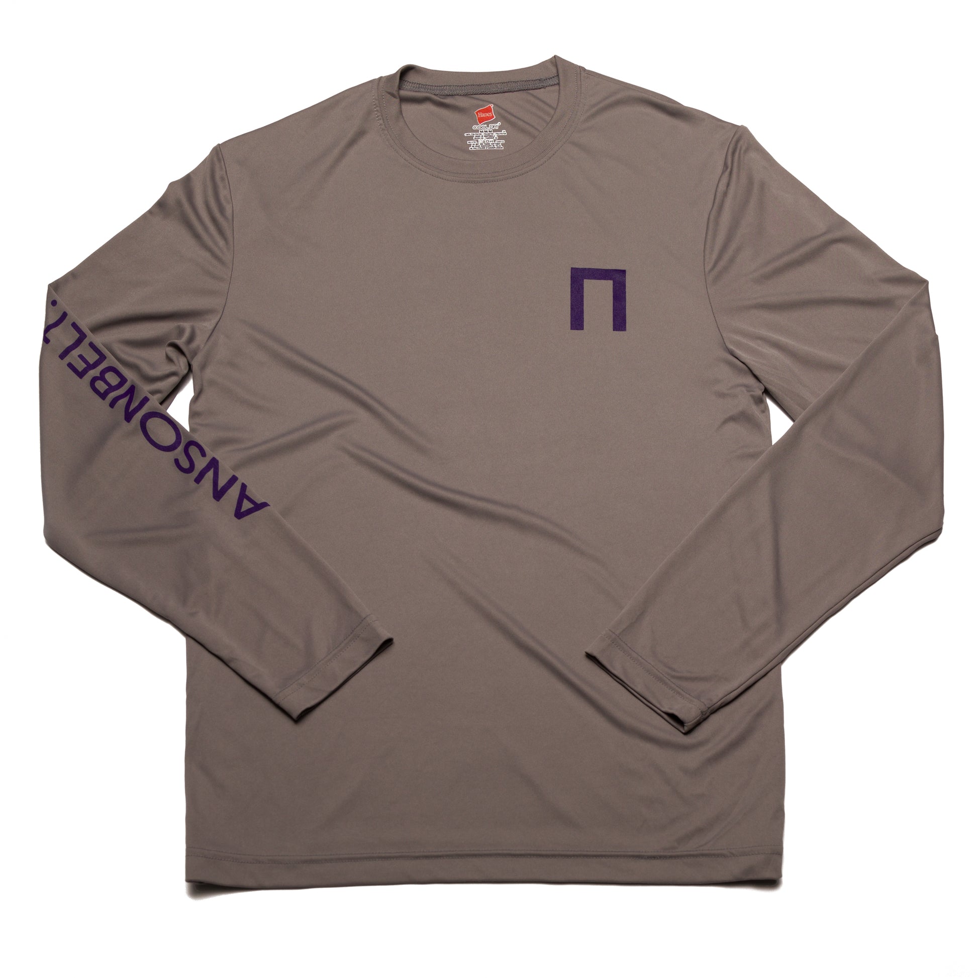 Grey Anson Belt Performance Long Sleeve Tee w/ Hanes Sport™ Men's