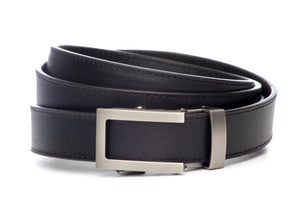 1.25" Black Buffalo Leather w/buckle - Anson Belt & Buckle