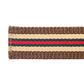 1.25" Green-Red Stripe w/Trim Cloth Strap - Anson Belt & Buckle