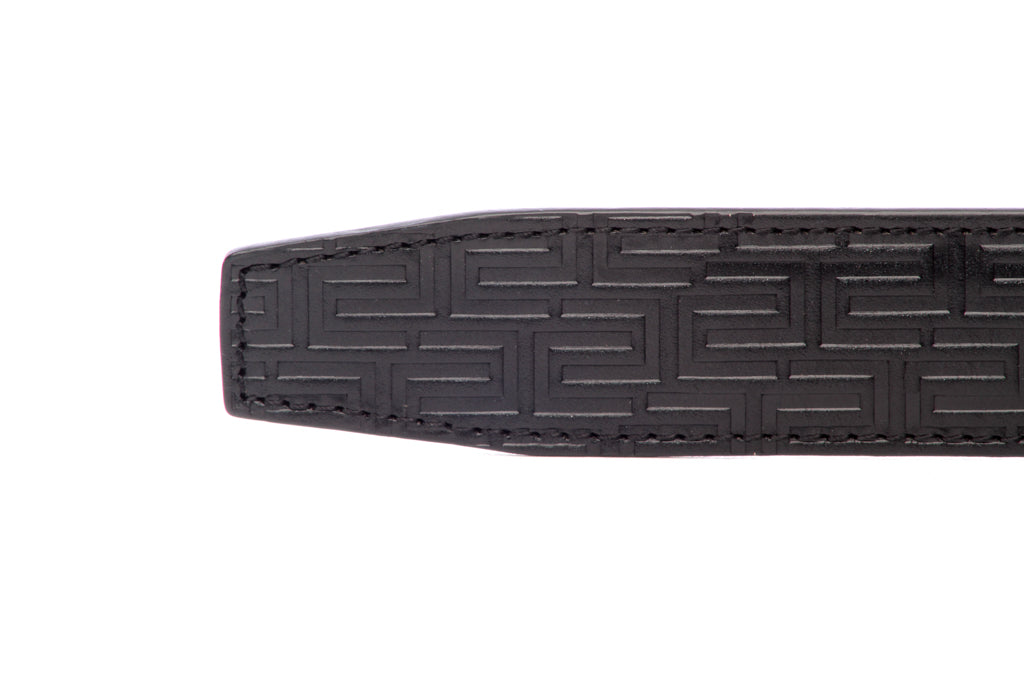 1.25" Black Vegetable Tanned Leather - Signature Strap