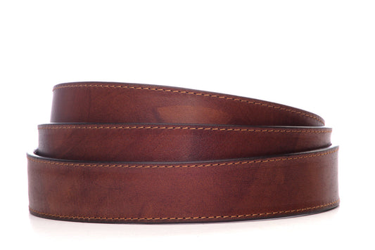 1.25" Marbled Tan Vegetable Tanned Leather Strap (CAS)