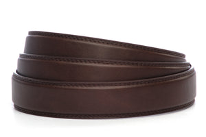 1.25" Dark Brown Micro-Patina Strap - Anson Belt & Buckle