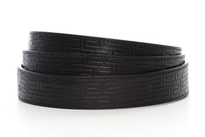 1.25" Black Vegetable Tanned Leather - Signature Strap - Anson Belt & Buckle