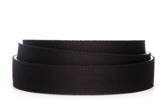 1.25" Black Canvas Strap - Anson Belt & Buckle